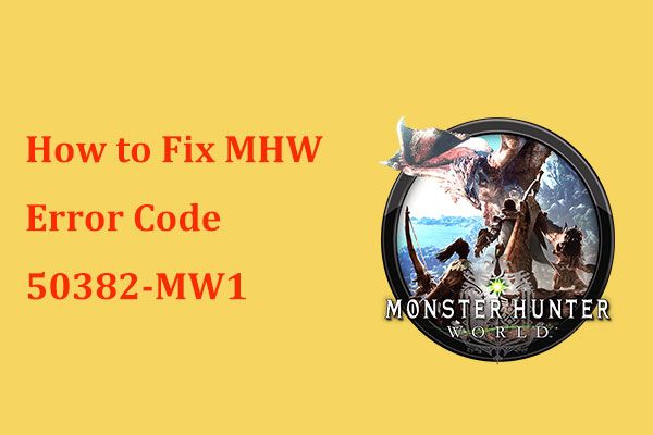 Código de erro MHW 50382-MW1