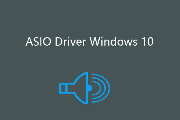miniatura do windows 10 do driver asio