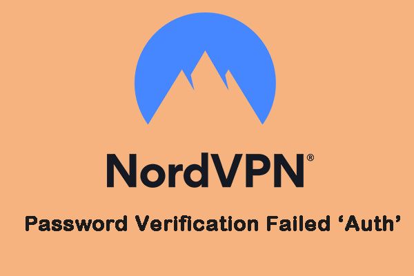NordVPN Falha na verificação da senha de ‘autenticação’