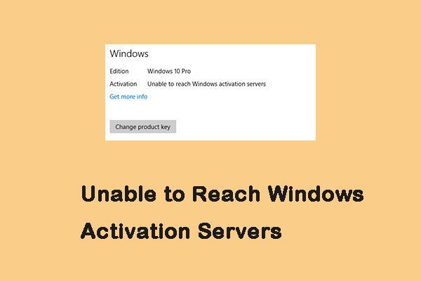 не може да достигне сървъри за активиране на Windows