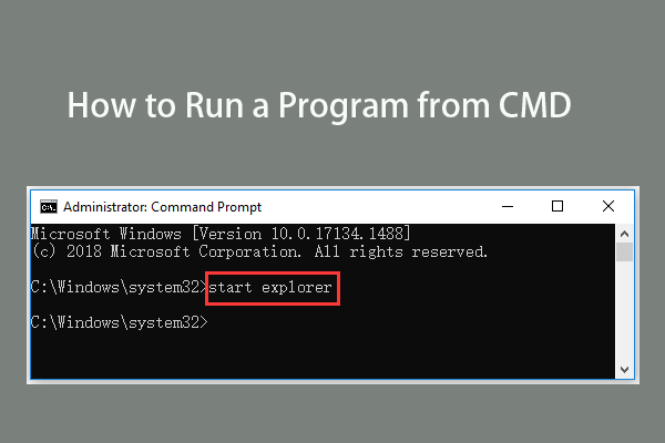 chạy chương trình từ CMD