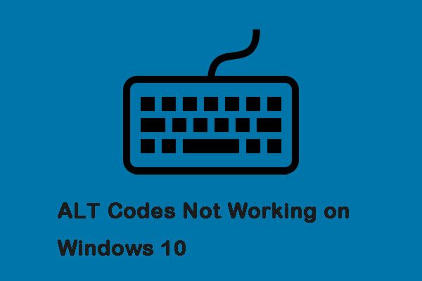 Коды ALT не работают в Windows 10