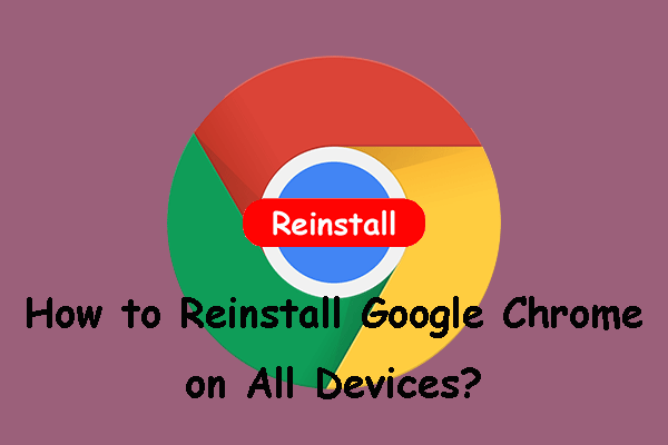 como reinstalar a miniatura do Chrome