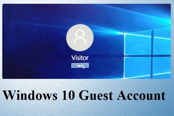 Conta de convidado do Windows 10