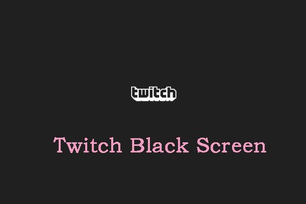 Twitch эскиз черного экрана