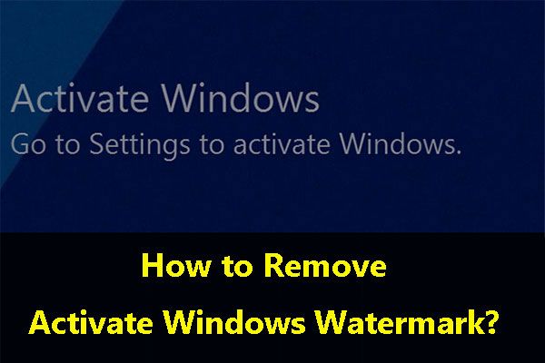 удалить Активировать водяной знак Windows 10