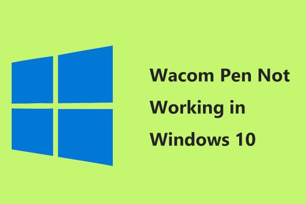 A caneta Wacom não funciona