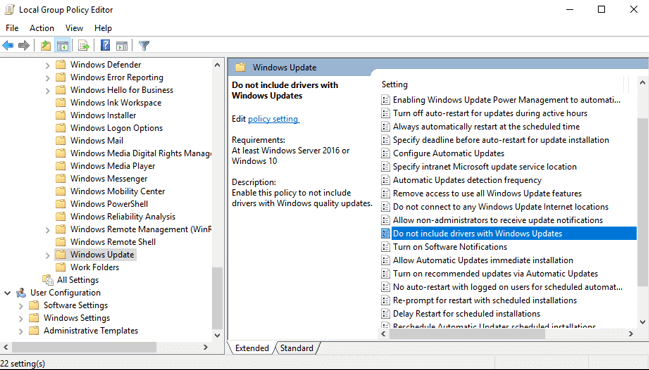 zaustaviti Windows 10 da automatski ažurira upravljačke programe