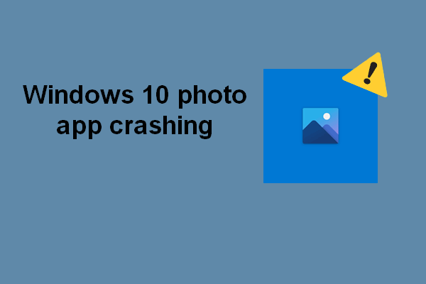 Falha do aplicativo de fotos do Windows 10
