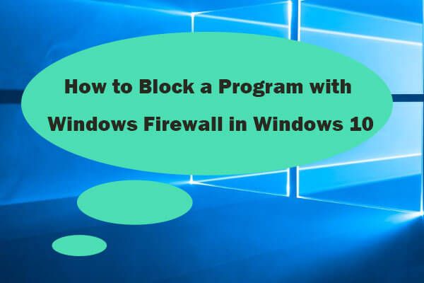 Programm mit Windows-Firewall blockieren