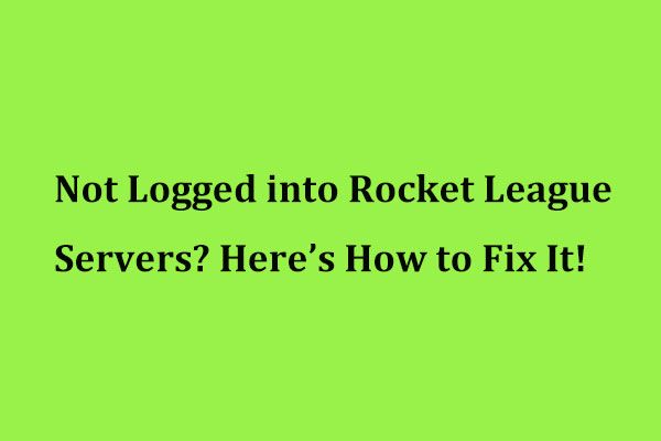 não conectado aos servidores da Rocket League