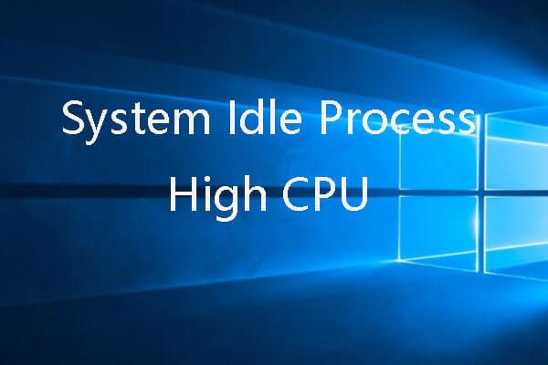 система простаивает процесс высокий процессор