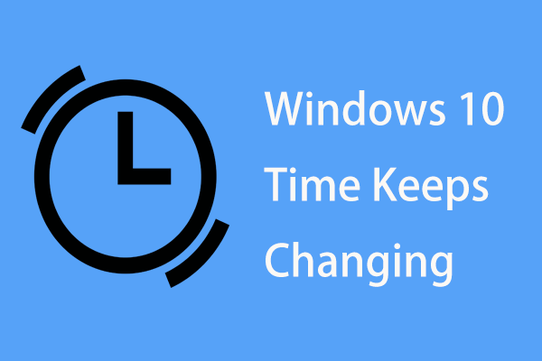 o tempo do windows 10 muda constantemente de miniatura