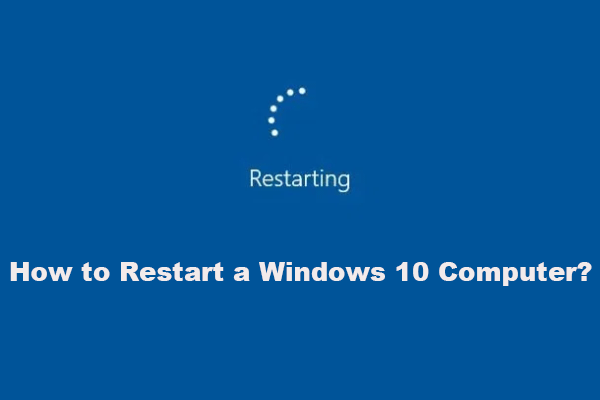 как перезагрузить Windows 10