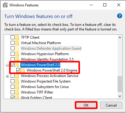 desligue o Windows PowerShell