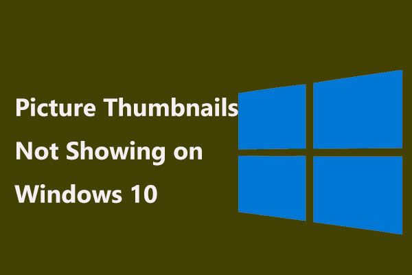 miniatyrbilder av bilder som ikke viser Windows 10