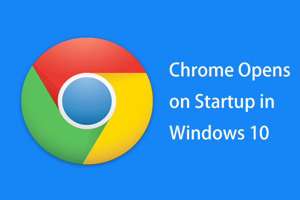 Chrome abre na inicialização