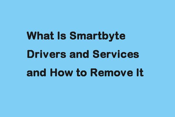 Drivers e serviços Smartbyte