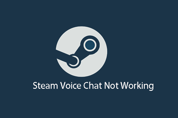 O bate-papo por voz do Steam não funciona em miniatura