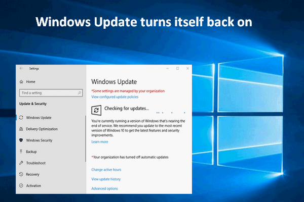 O Windows Update se liga novamente