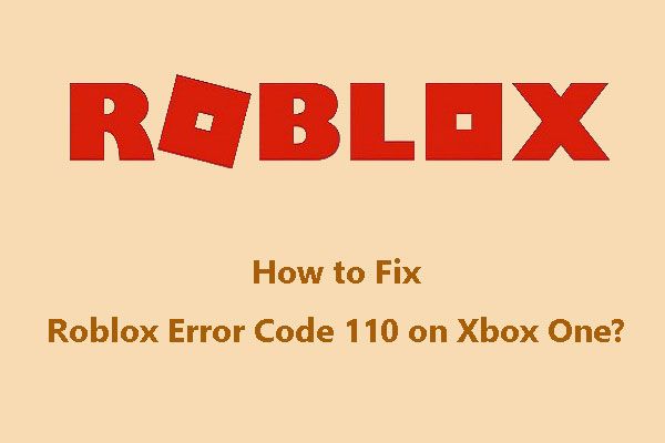 Код ошибки Roblox 110
