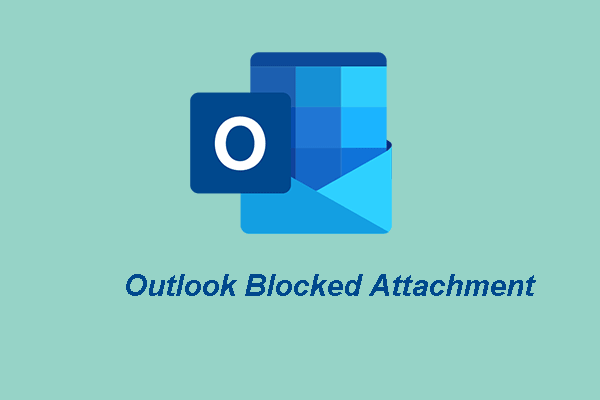 эскиз заблокированного вложения Outlook