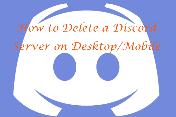 como deletar um servidor Discord