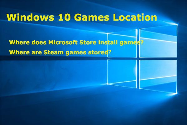 эскиз местоположения игр для Windows 10