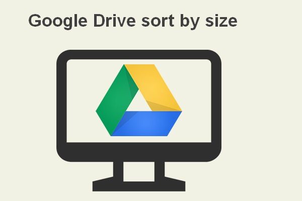 Google Drive classificar por tamanho