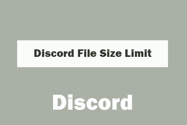 discordar limite de tamanho de arquivo
