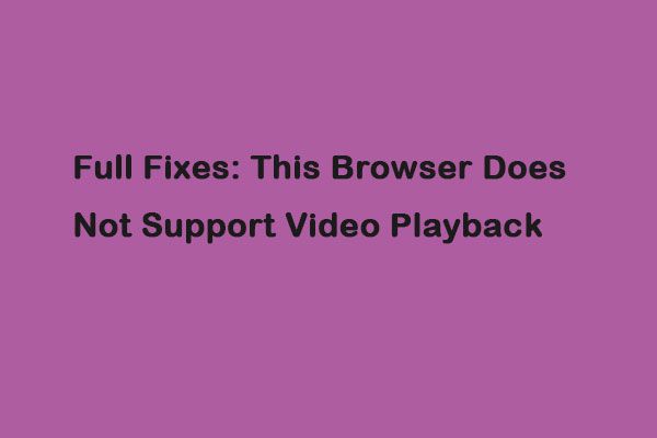 navegador não suporta miniatura de reprodução de vídeo