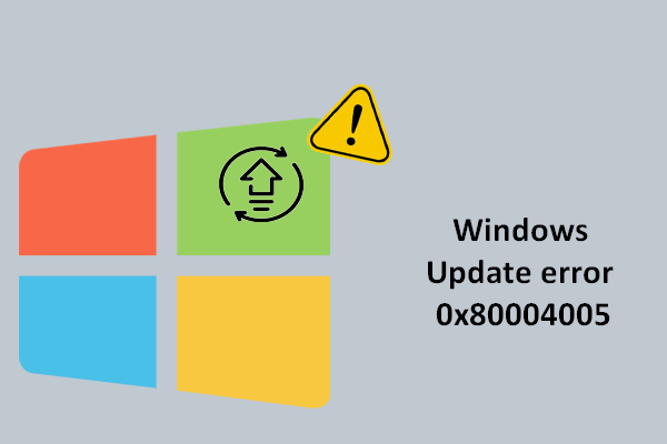 Erro do Windows Update 0x80004005