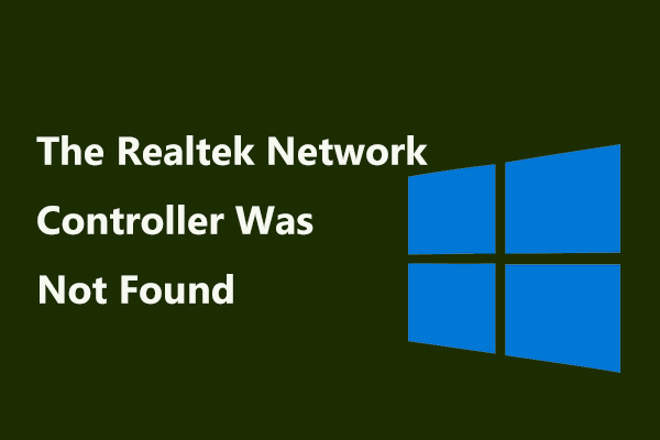 o controlador de rede Realtek não foi encontrado