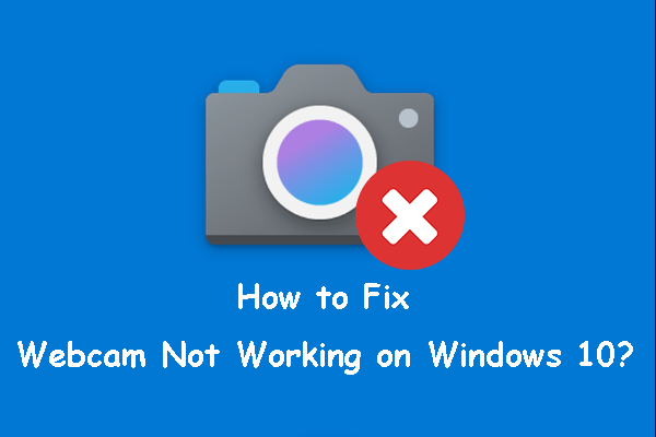 consertar a miniatura da webcam não funciona