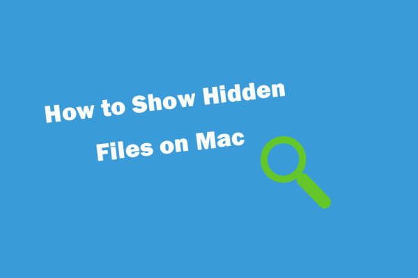 показать скрытые файлы Mac