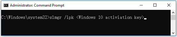 установить ключ продукта Windows 10