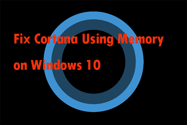 Cortana usando memória