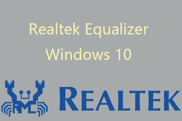 эквалайзер realtek windows 10 эскиз