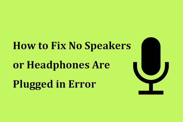 nenhum alto-falante ou fone de ouvido está conectado