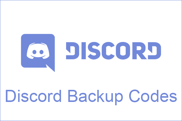 резервные коды Discord