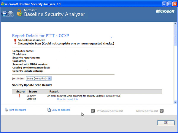 Альтернативы анализатора безопасности Microsoft Baseline 1