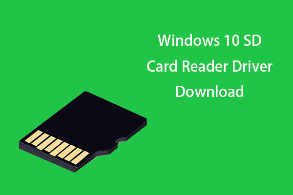 Загрузка драйвера устройства чтения SD-карт для Windows 10