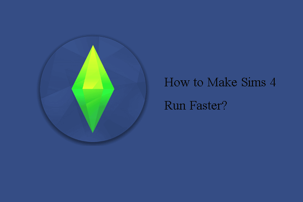 kako učiniti da Sims 4 radi brže