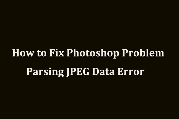 problema ao analisar dados JPEG