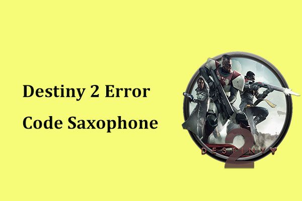 Саксофон с кодом ошибки Destiny 2