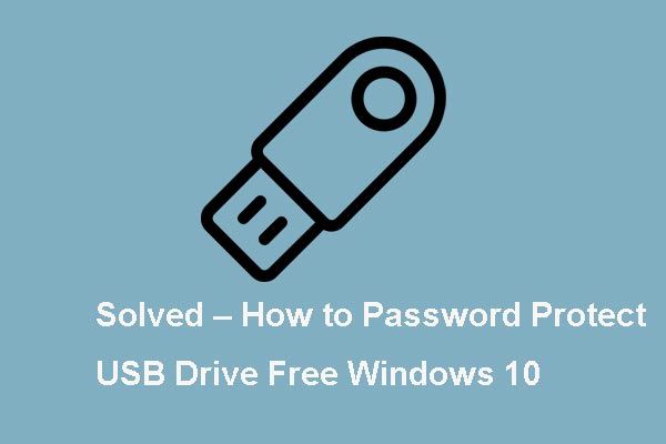 защитить паролем USB-накопитель