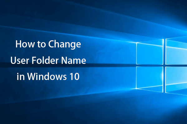 alterar o nome da pasta do usuário Windows 10