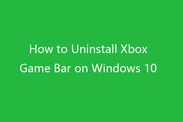 como desinstalar a miniatura da barra de jogo xbox