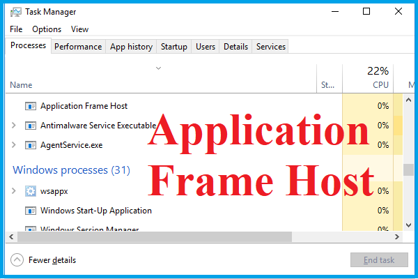 Application Frame Host