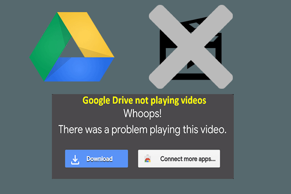 Google drive não reproduz vídeos em miniatura fixa